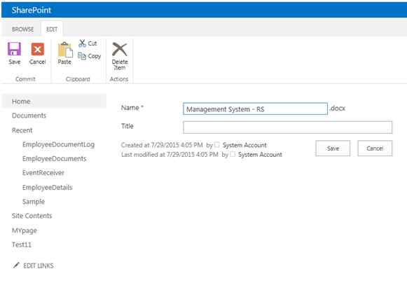 changed the File Name